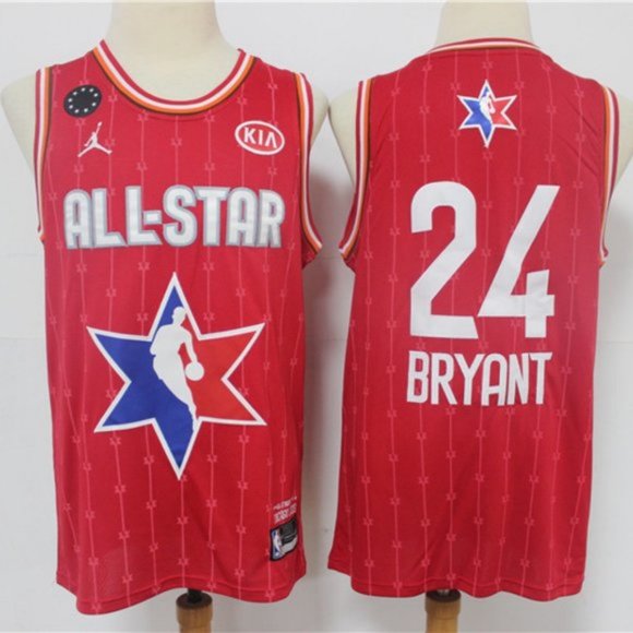 kobe bryant red all star jersey
